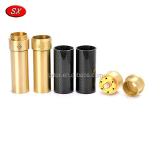 Brass CNC Mechanical Mod Extension Tube For 18650 Box
